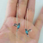 Boucles d'oreilles colibri en zircone cubique – Bijoux élégants 2