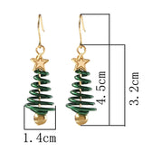 Boucles d'oreilles en forme de sapin de Noël pour femmes 1