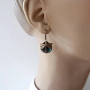 Boucles d'oreilles libellule en cristal antique – Bijoux élégants 3