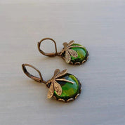 Boucles d'oreilles libellule en cristal antique – Bijoux élégants 7