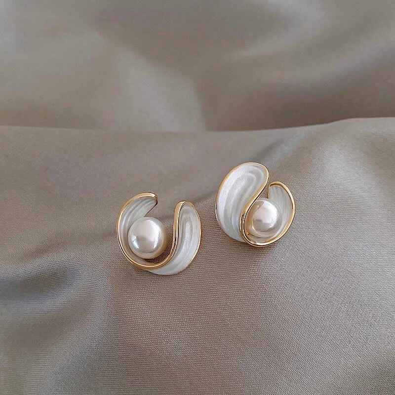 Boucles d'oreilles luxueuses en perles d'opale – Bijoux élégants pour femmes 1