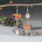 Boucles d'oreilles rétro orange – Des bijoux élégants pour toutes les occasions 0