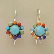 Boucles d'oreilles turquoise multicolores – Bijoux élégants pour toutes les occasions 0