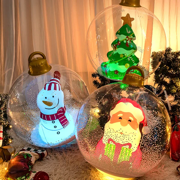 Boule de Noël gonflable d'extérieur avec lumières (LED) 2