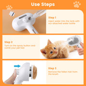 Brosse vapeur pour chats et chiens 5