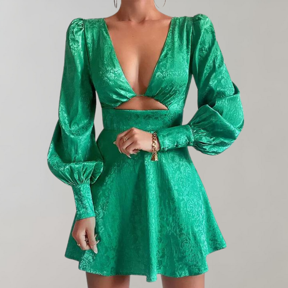 SARAH | Elegant kjole med puffermærmer