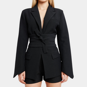 Clara | Blazer Élégant avec Ceinture pour des Tenues Raffinées