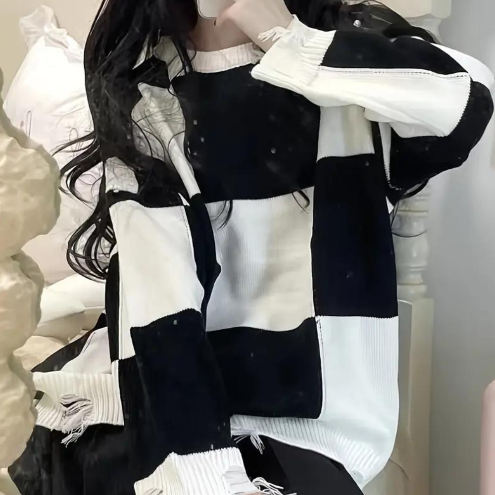 Aria | Pull en tricot à franges tendance pour femmes