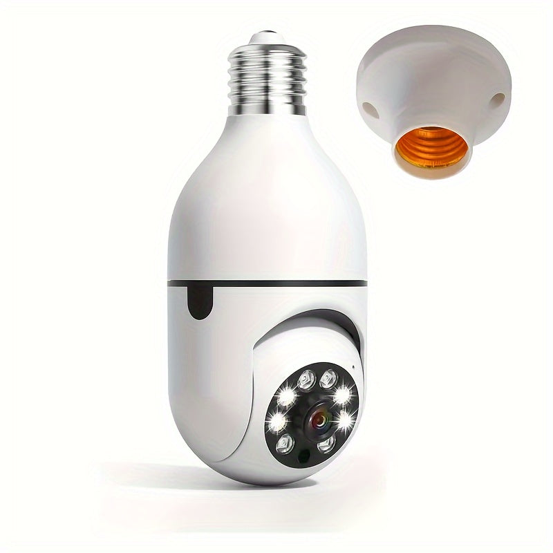 Caméra de lampe intelligente avec qualité HD, vision nocturne et audio bidirectionnel pour une meilleure sécurité à domicile 0