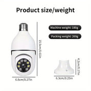 Caméra de lampe intelligente avec qualité HD, vision nocturne et audio bidirectionnel pour une meilleure sécurité à domicile 2