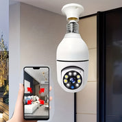Caméra de lampe intelligente avec qualité HD, vision nocturne et audio bidirectionnel pour une meilleure sécurité à domicile 3