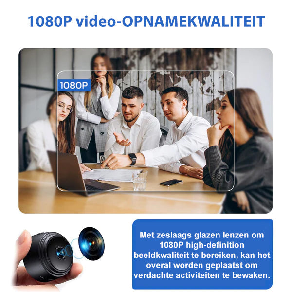 Caméra de surveillance sans fil compacte HD compacte avec un angle de 160 degrés, une vision nocturne et une durée de vie de la batterie de 72 heures pour la sécurité à la maison 5