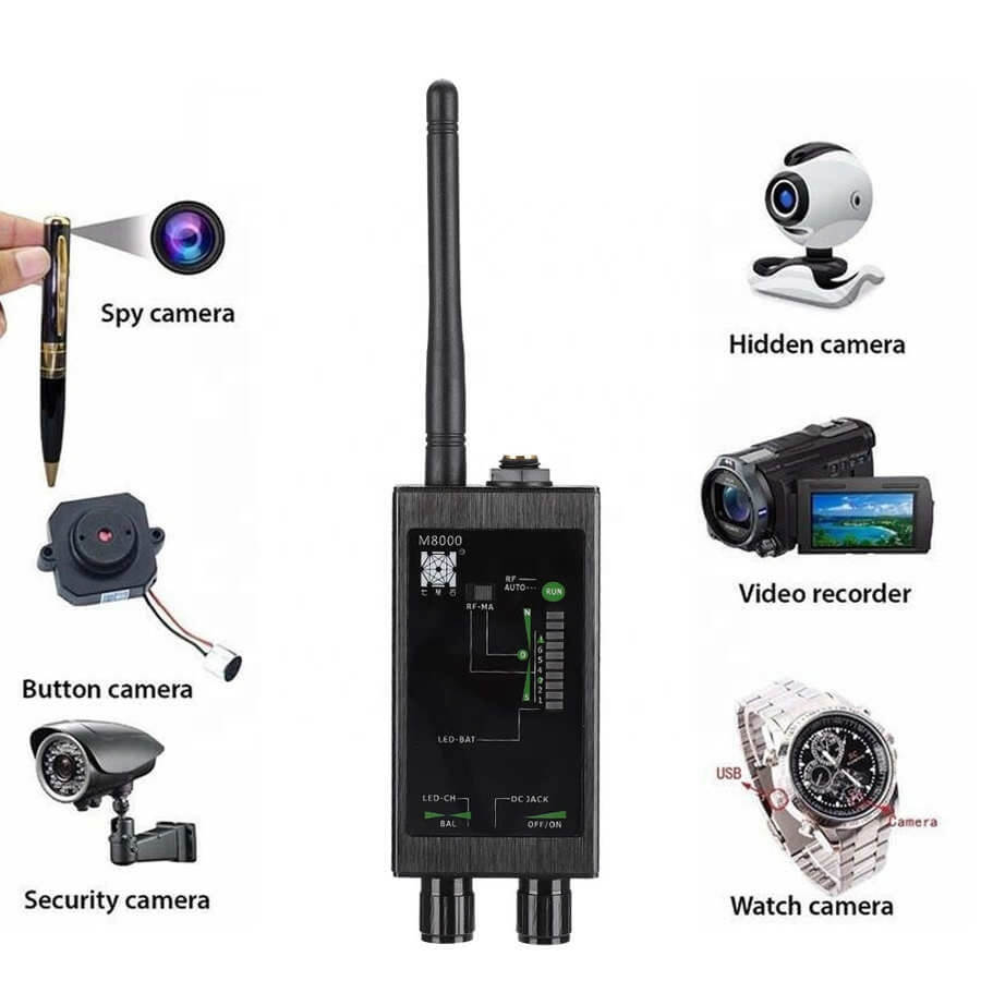 Caméras cachées professionnelles et détecteur d'insectes Signal RF 6