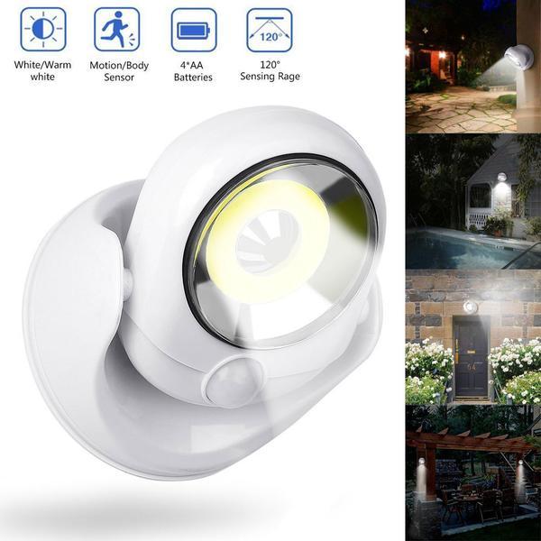 Capteur de mouvement ultra-brillant LED extérieur imperméable 450 lumen Lampe LED pour la sécurité et la visibilité 2