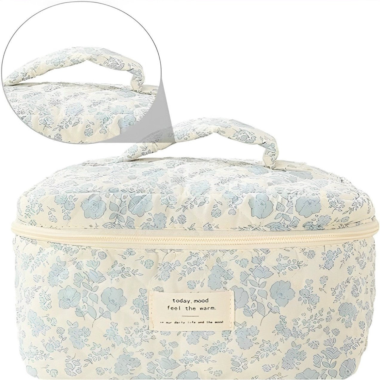 Meilani | Essensiell, quiltet, elegant blomster sminkepung