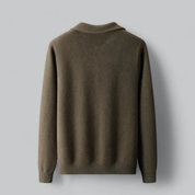 Cardigan boutonné classique pour homme | Superposition polyvalente 2