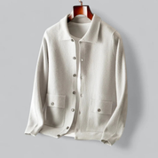 Cardigan boutonné classique pour homme | Superposition polyvalente 4