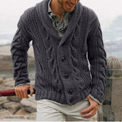 Cardigan chaud boutonné pour homme | Hiver 3