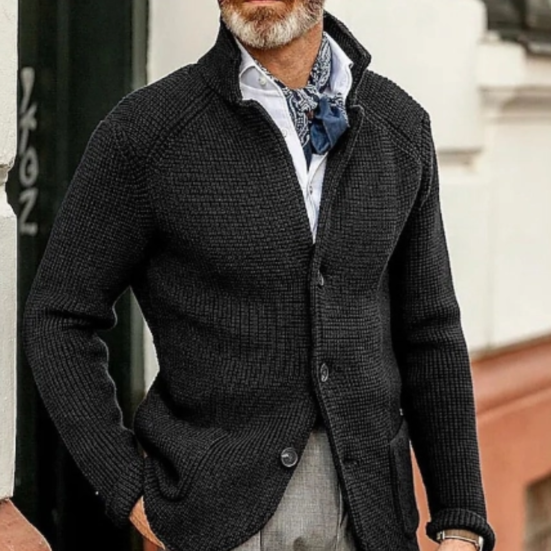 Cardigan chaud pour homme | Boutonné 1