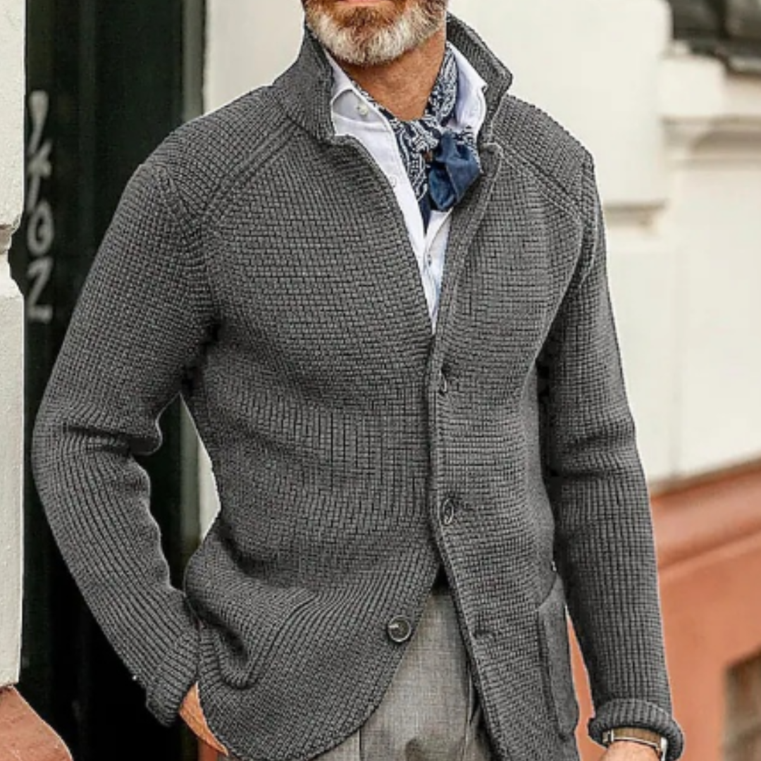 Cardigan chaud pour homme | Boutonné 4