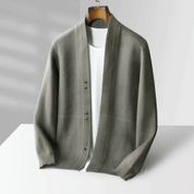 Cardigan moderne ouvert sur le devant pour homme | Manches longues 0