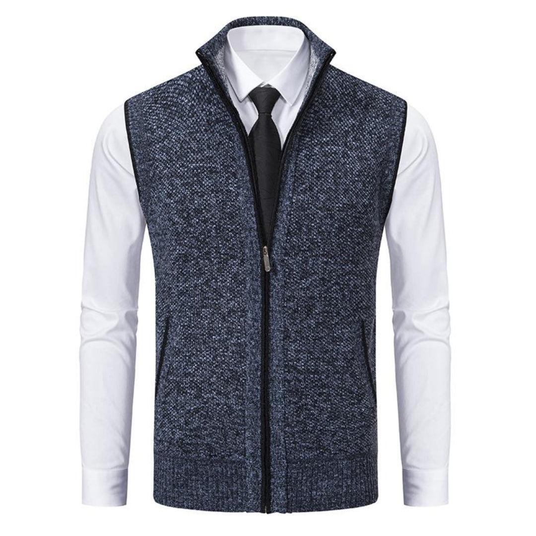 Cardigan sans manches pour homme | Fermeture éclair 1