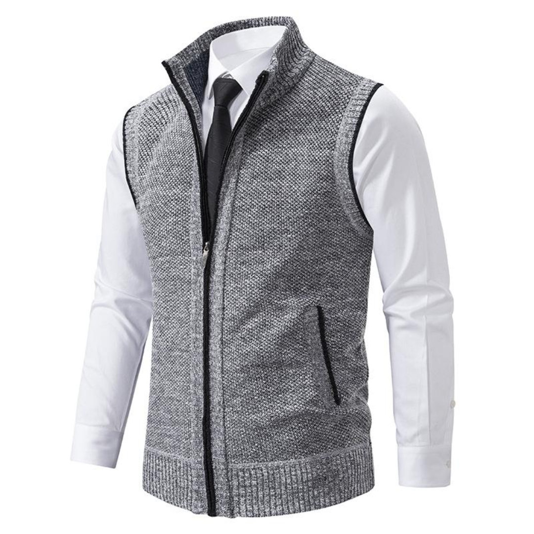 Cardigan sans manches pour homme | Fermeture éclair 3