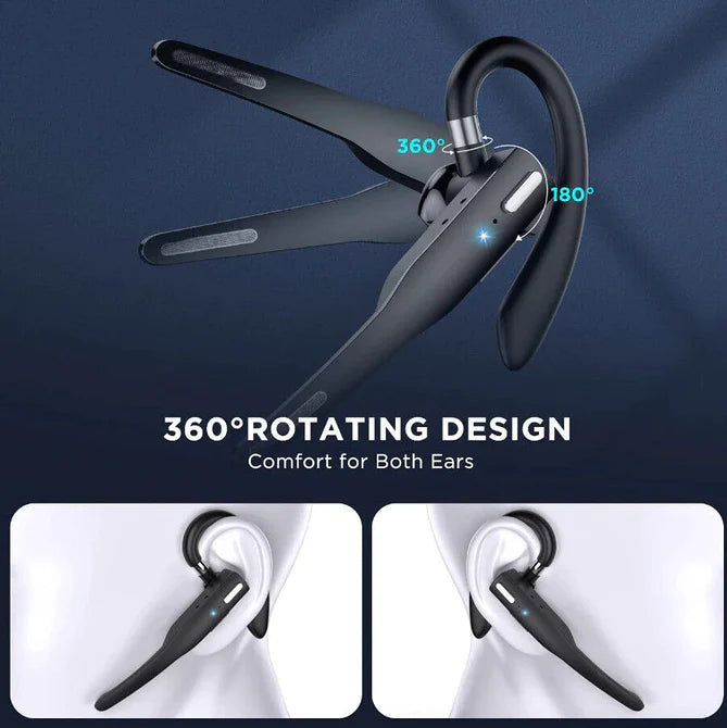 Casque/écouteurs sans fil Bluetooth 5.1 à double micro et réduction du bruit Trucker 4