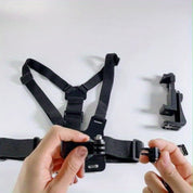 Ceinture verticale réglable pour le tournage confortable et le support de téléphone sécurisé pour les smartphones et les caméras d'action 4