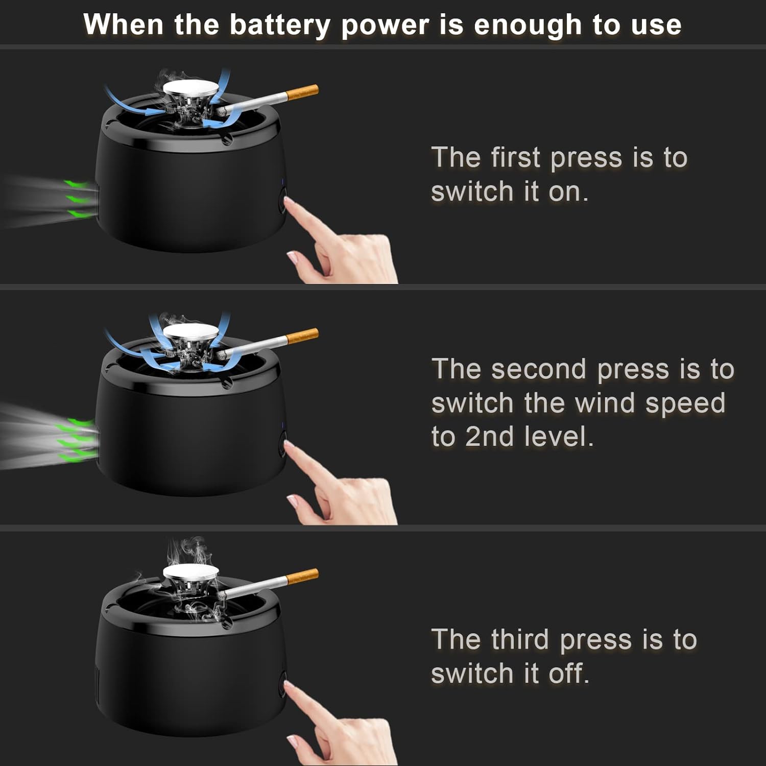 Cendrier sans fumée électrique 2