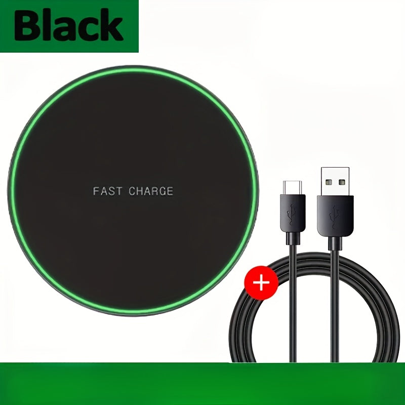 Chargeur sans fil rapide-15-W bains de charge à induction pour les appareils iPhone et Android, conception élégante, confort sans câble 2