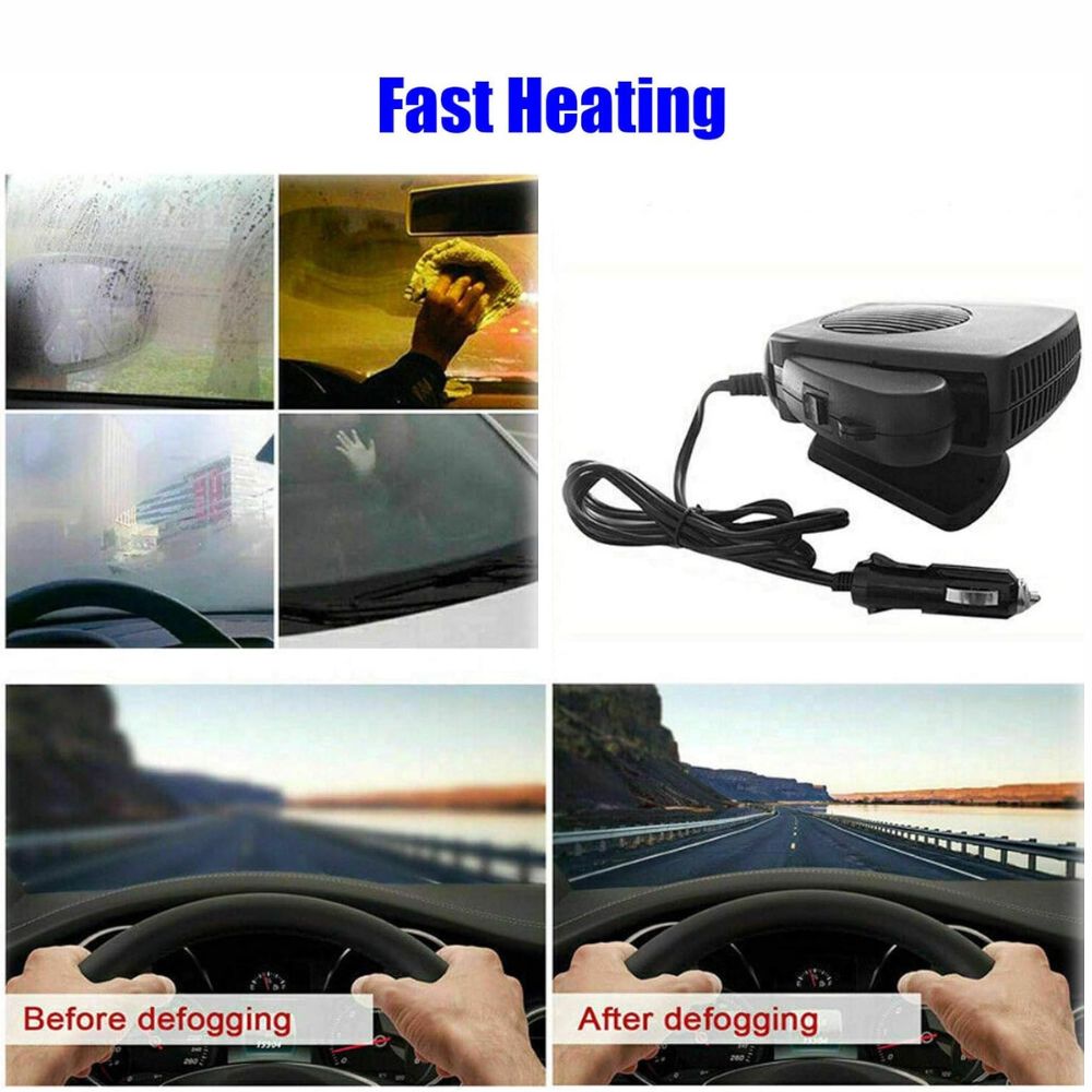 Chauffage de voiture 150W 300W 12V Fan de ventilateur en céramique 3