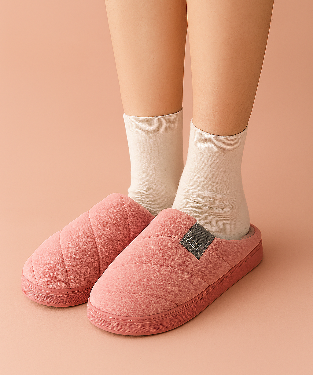 Chaussons à enfiler pour femmes et hommes | Chaussons chauds et unisexes 0