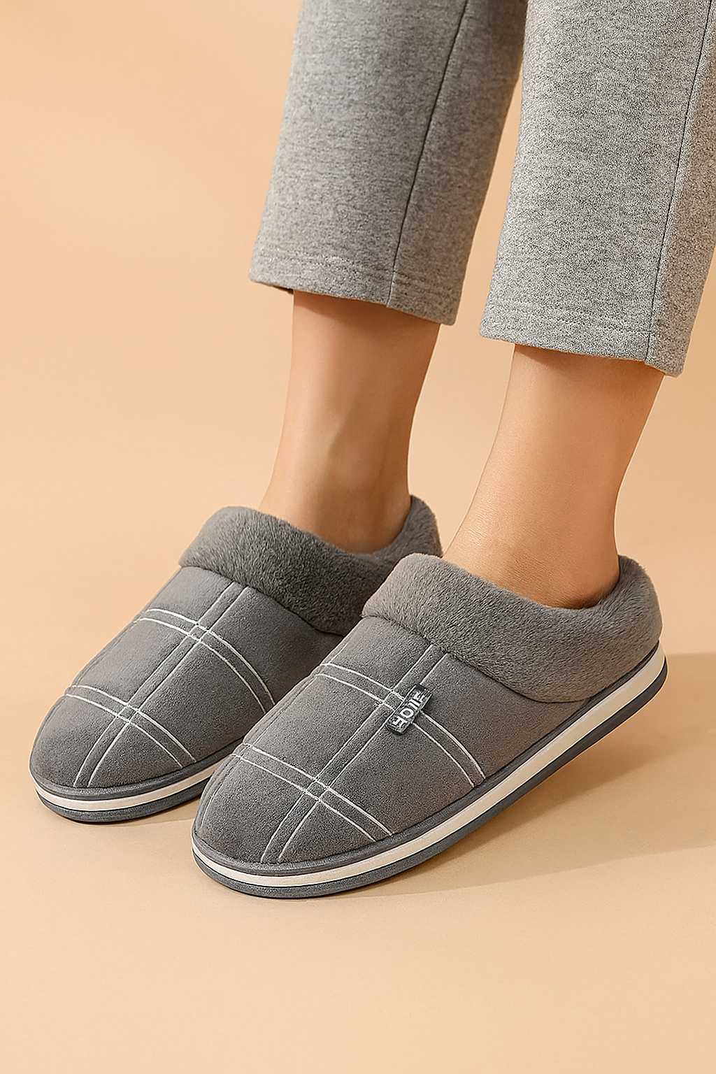 Chaussons chauds à enfiler pour homme | Chaussons doux et confortables 2