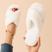 Chaussons croisés pour femme | Chaussons doux, chauds et confortables 2