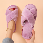 Chaussons croisés pour femme | Chaussons doux, chauds et confortables 4