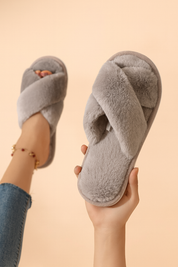 Chaussons croisés pour femme | Chaussons doux, chauds et confortables 7