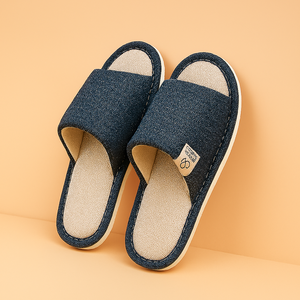 Chaussons d'intérieur ouverts pour homme | Chaussures légères et antidérapantes 0