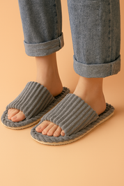 Chaussons d'intérieur unisexes à bout ouvert | Chaussures chaudes et antidérapantes 5