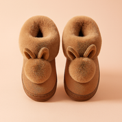 Chaussons femme motif lapin pour l'hiver | Chauds et mignons 1