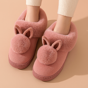 Chaussons femme motif lapin pour l'hiver | Chauds et mignons 4