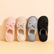 Chaussons pour femme avec nœud | Chaussons chauds, doux et confortables 4