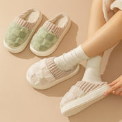 Chaussons unisexes à carreaux | Chaussons chauds, confortables et antidérapants pour l'hiver 6