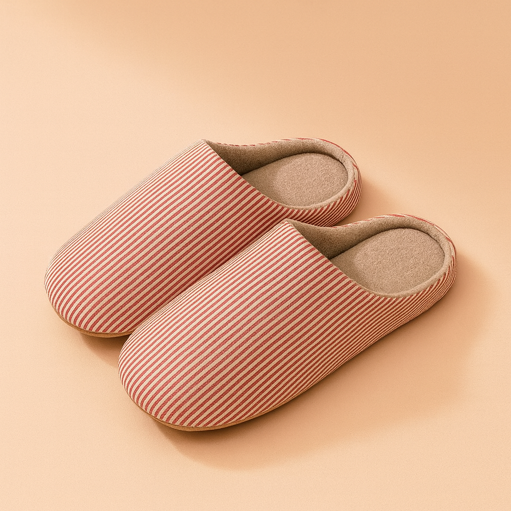 Chaussons unisexes rayés pour la maison | Chaussures confortables pour la maison 3