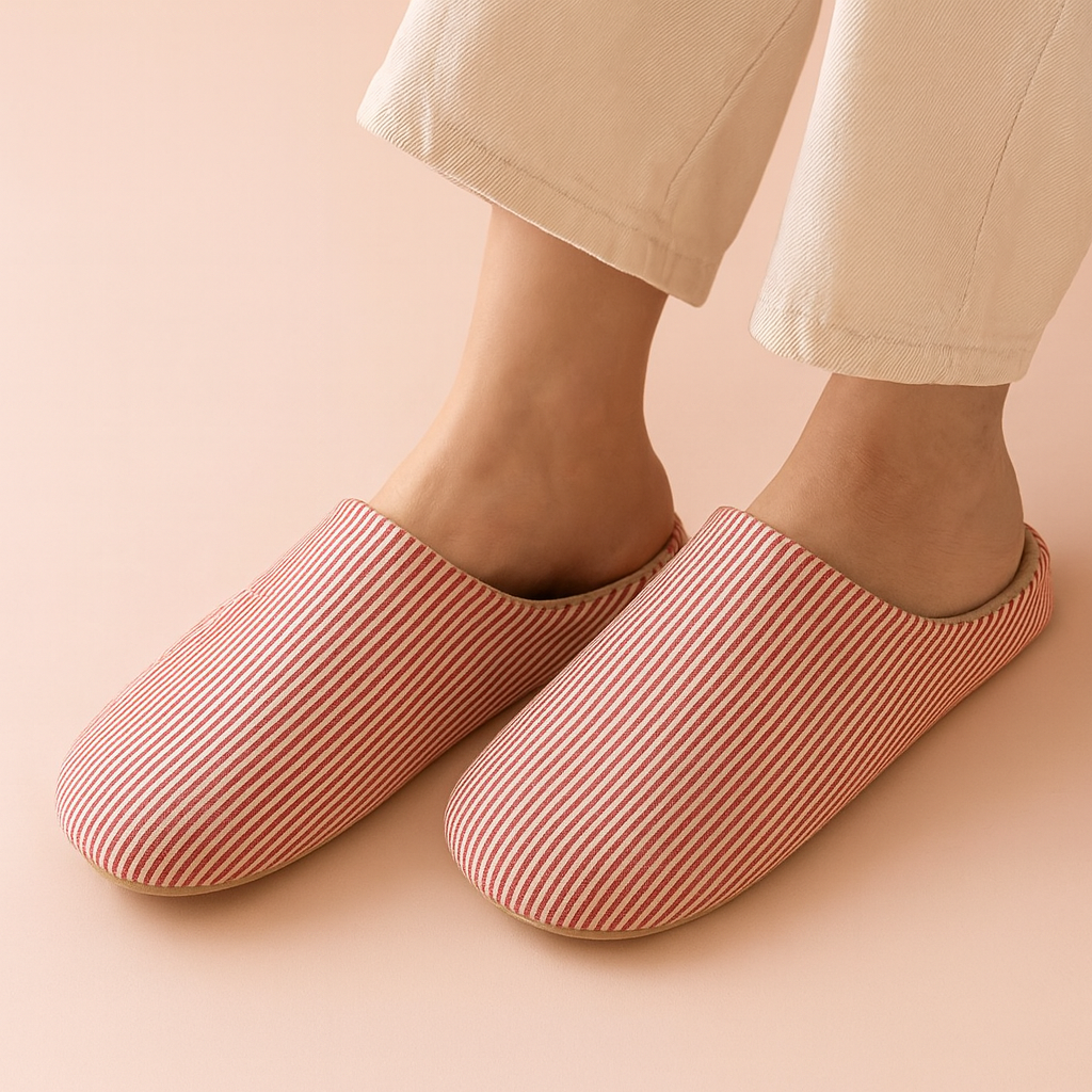 Chaussons unisexes rayés pour la maison | Chaussures confortables pour la maison 5