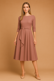 Chemisier Élégant Femme Nœud Midi Confortable 1