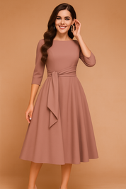 Chemisier Élégant Femme Nœud Midi Confortable 2