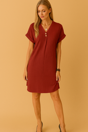 Chemisier d'été Femme Col V Confortable Tissu Léger 3