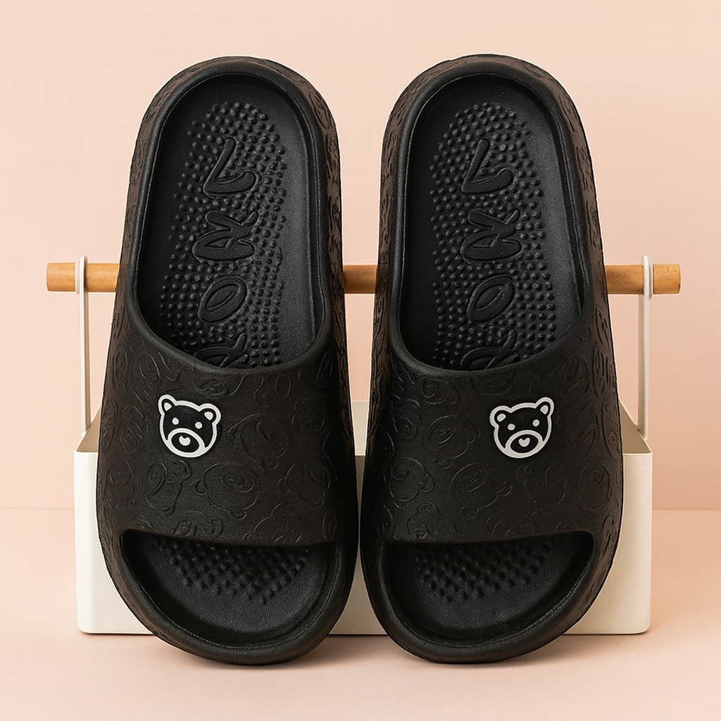 Claquettes Teddy Bear pour femme | Chaussures d'intérieur légères, confortables et antidérapantes 2