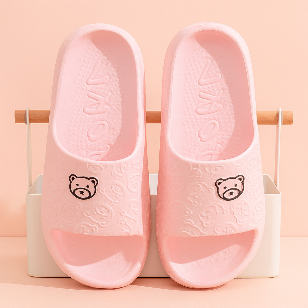 Claquettes Teddy Bear pour femme | Chaussures d'intérieur légères, confortables et antidérapantes 3